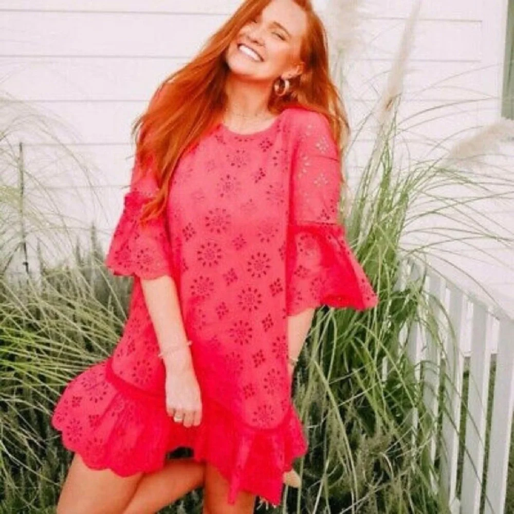 Anthropologie Eyelet Lace Tunic Dress